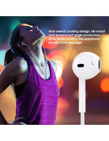Headphone Wire Control Headset BT Sports Earphone Stereo Earbuds
