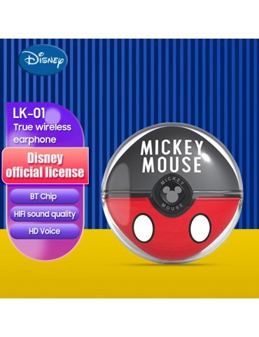New Official Disney LK01 True Wireless Earphone Classic Co-branded Headphones BT5.0 HIFI Wireless Earbuds With Mic, Noise Canceling, Sports, Listening, Easy Pairing