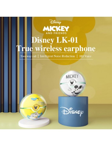 New Official Disney LK01 True Wireless Earphone Classic Co-branded Headphones BT5.0 HIFI Wireless Earbuds With Mic, Noise Canceling, Sports, Listening, Easy Pairing