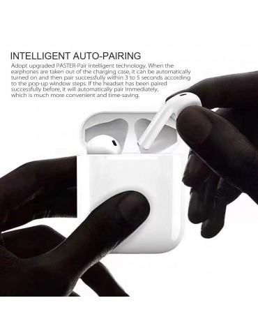 i11 True Wireless Earphones Wireless BT Earphones BT 5.0 Smart Headset Portable Sports Wireless Headset with 300mAh Charging Case Touch-control Noise Reduction Compatible with Android / iOS Devices