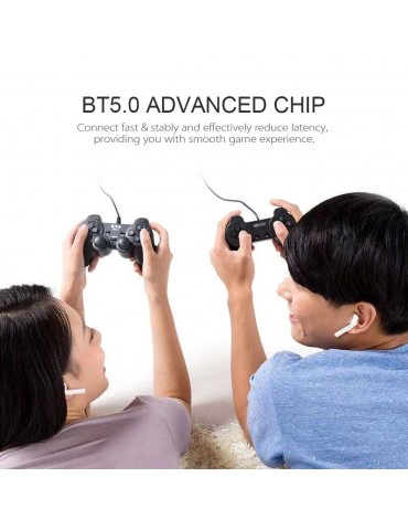 i11 True Wireless Earphones Wireless BT Earphones BT 5.0 Smart Headset Portable Sports Wireless Headset with 300mAh Charging Case Touch-control Noise Reduction Compatible with Android / iOS Devices