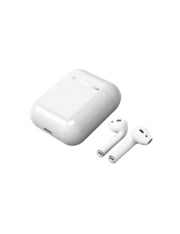 i12 True Wireless Earphones Wireless BT Earphones BT 5.0 Smart Headset Portable Sports Wireless Headset with 300mAh Charging Case Touch-control Noise Reduction Compatible with Android / iOS Devices