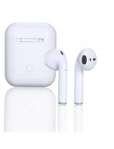 i12 True Wireless Earphones Wireless BT Earphones BT 5.0 Smart Headset Portable Sports Wireless Headset with 300mAh Charging Case Touch-control Noise Reduction Compatible with Android / iOS Devices
